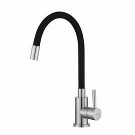 Смеситель для кухни Esko, Snake гибкий излив черный, K44 B - фото, отзывы, цена